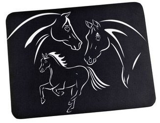 3-in-1-Mousepad aus Mikrofaser HR mit Pferden